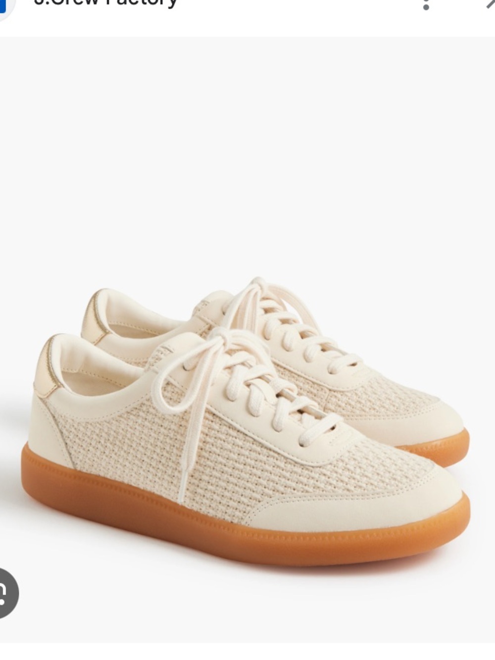 Jcrew Factory crochet city sneakers 9 New